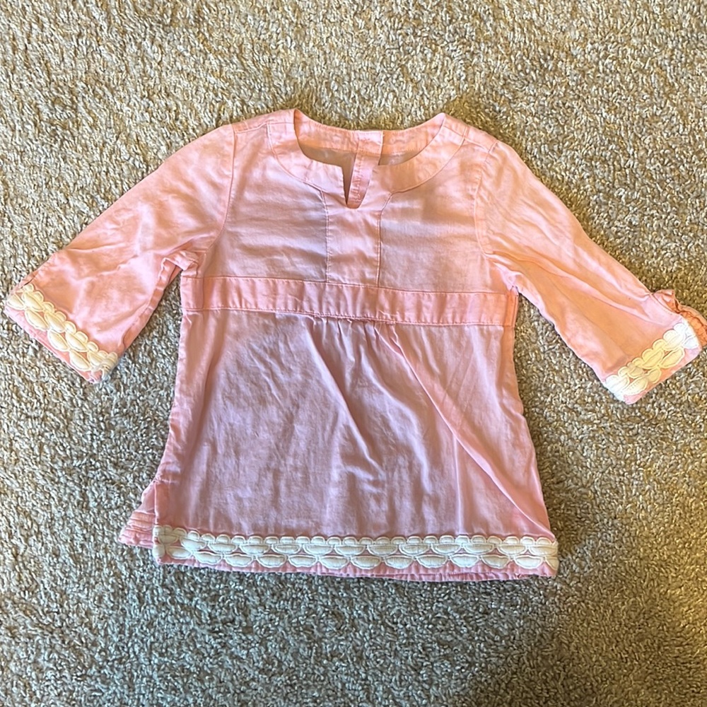 Janie and Jack 6-12 month long sleeve blouse